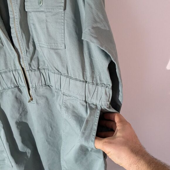 J. Crew Long-sleeve zip-front chino dress Women's Size 24 NWT - Picture 5 of 7